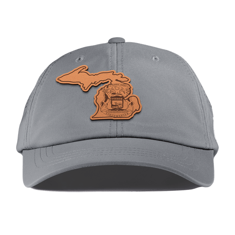 Michigan 26 Performance Dad Hat Slate