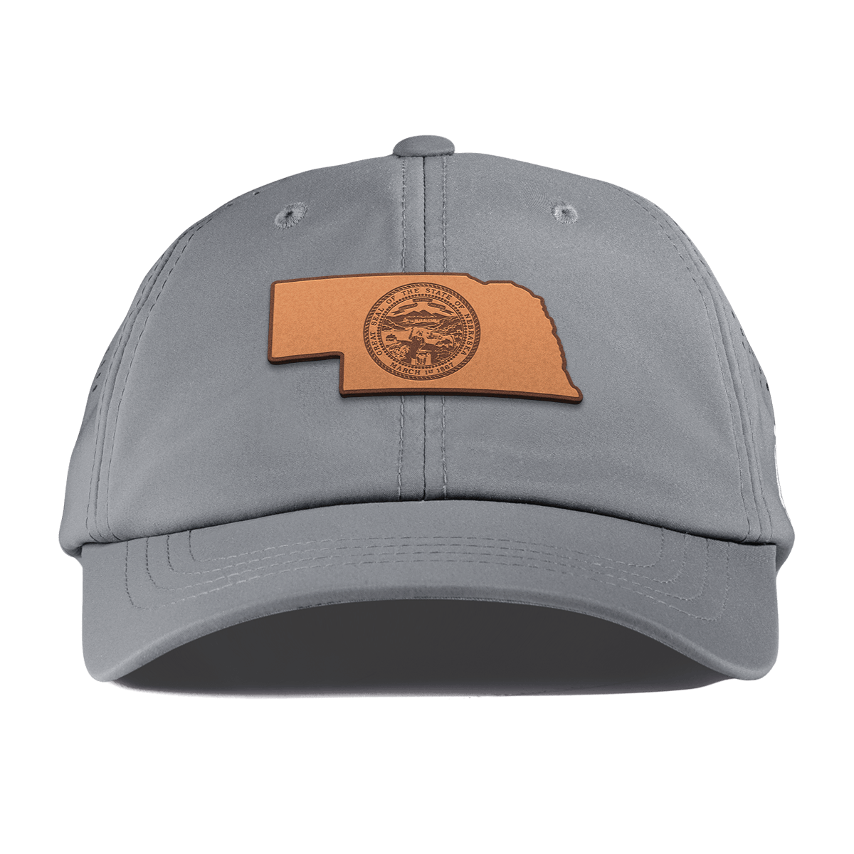 Nebraska 37 Performance Dad Hat Slate