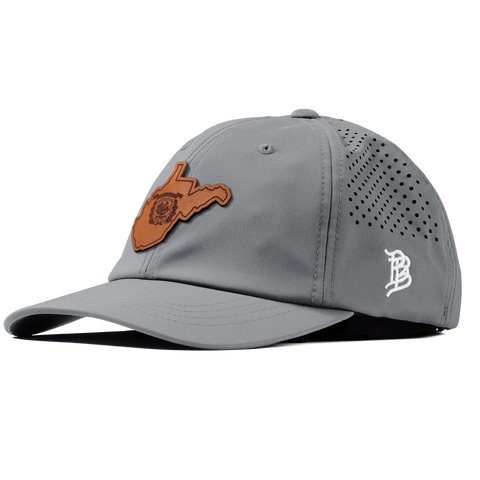 West Virginia 35 Performance Dad Hat Slate