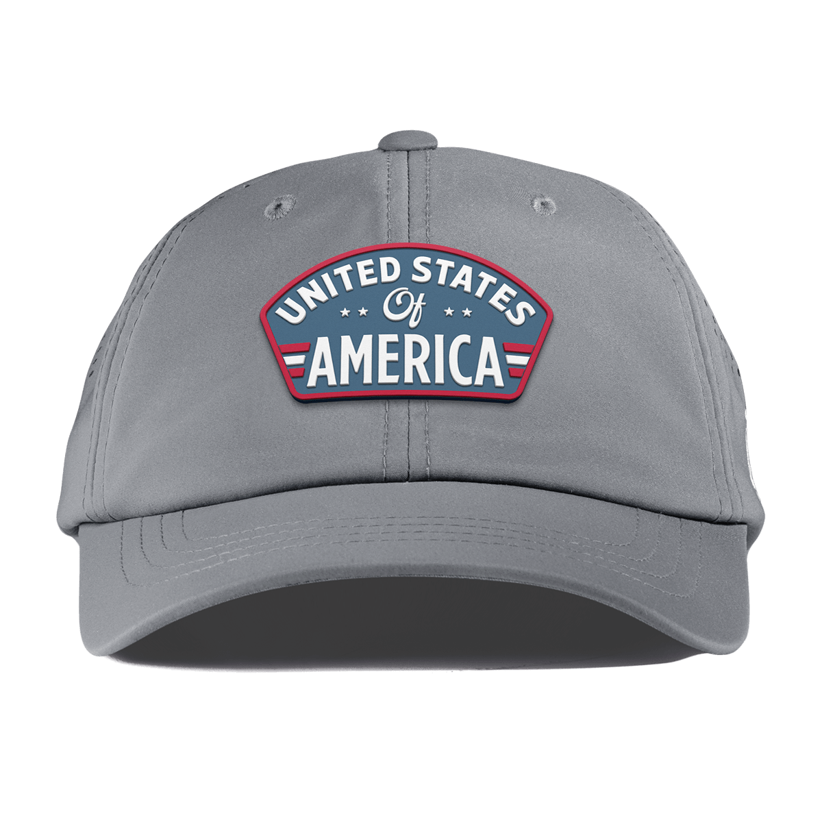 United States of America Badge Performance Dad Hat Slate