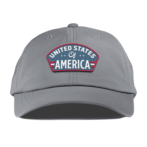 United States of America Badge Performance Dad Hat Slate
