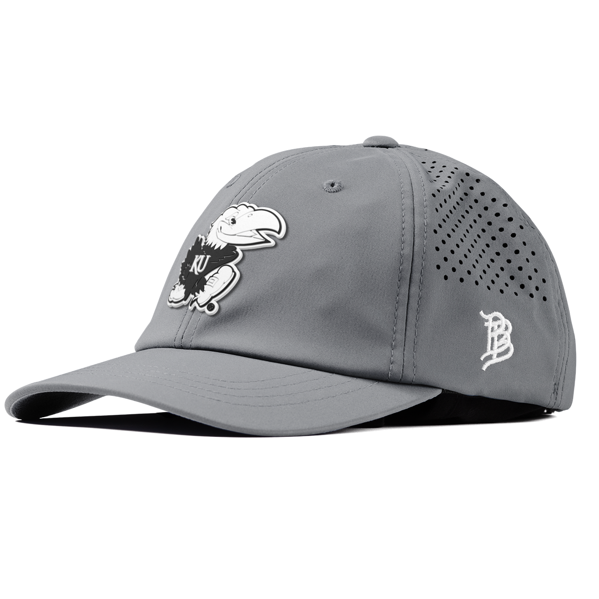 University of Kansas "Vintage Jayhawk" Performance Dad Hat Slate