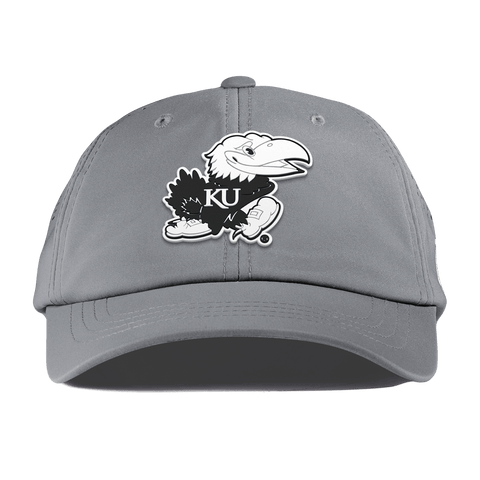 University of Kansas "Vintage Jayhawk" Performance Dad Hat Slate