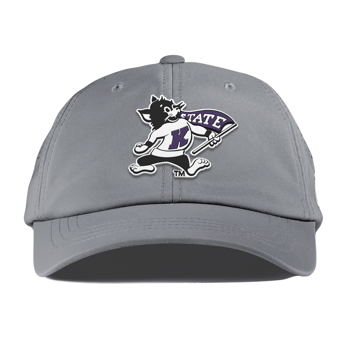 Kansas State University "Vintage Kansas State Wildcat" Performance Dad Hat Slate