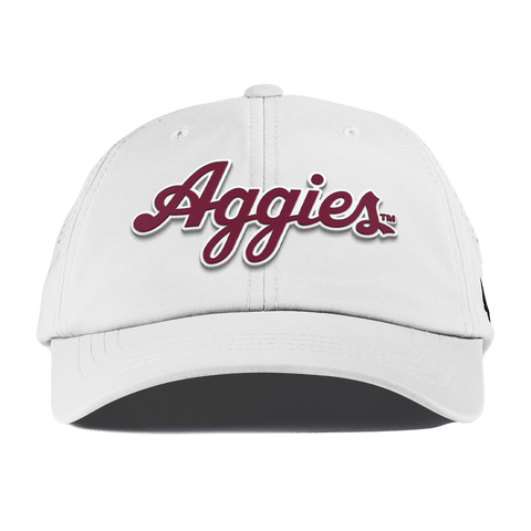 Texas A&M University "Aggies Script" Performance Dad Hat White