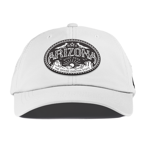 Arizona Traveler Performance Dad Hat White