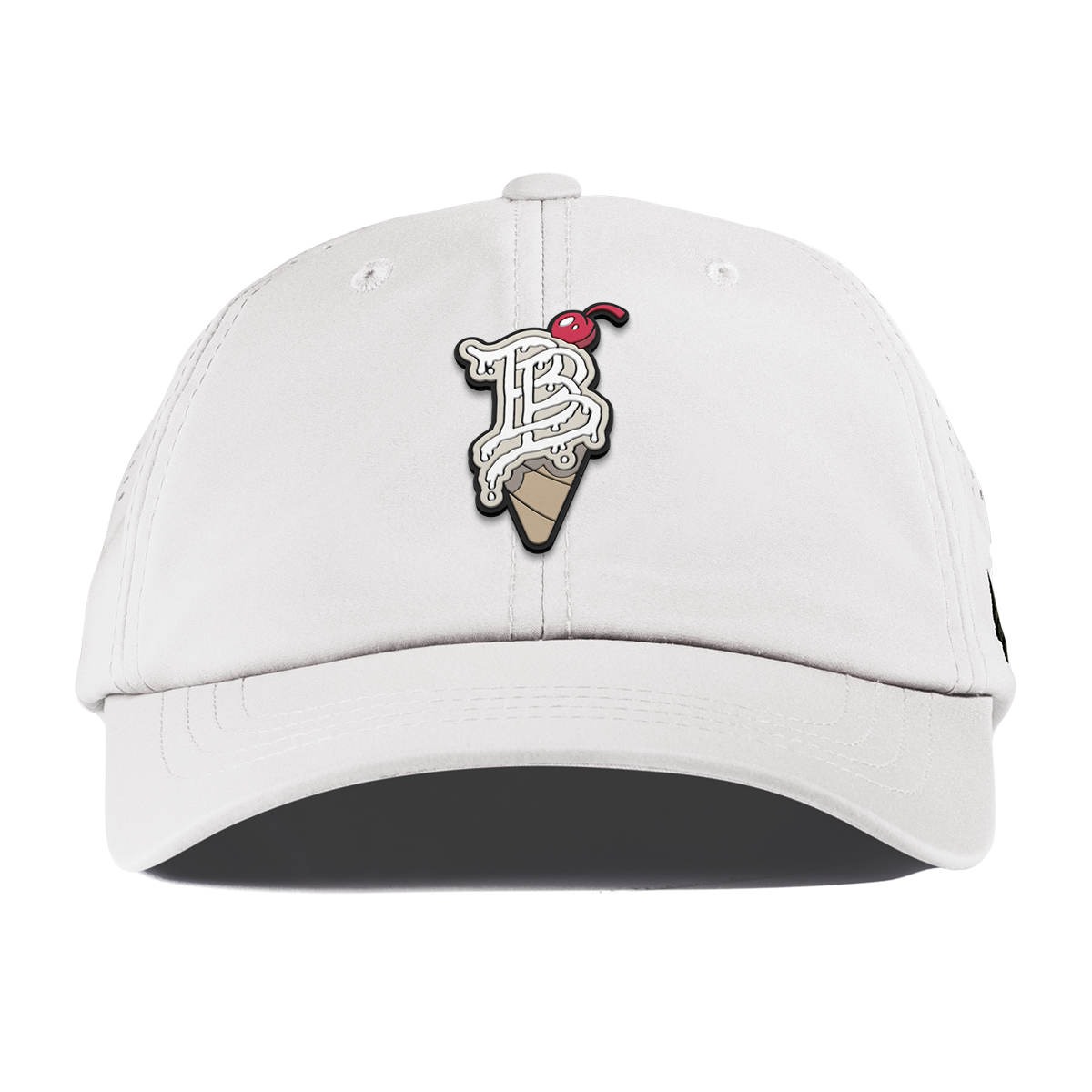 BB Drip Cone Performance Dad Hat White