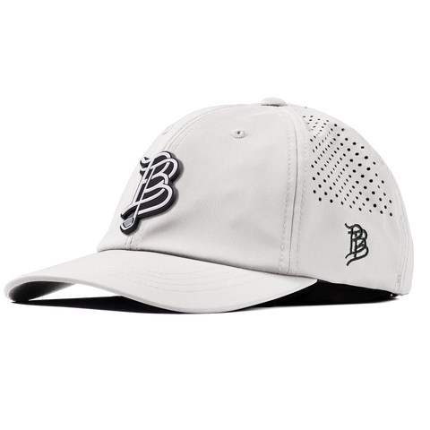BB Golf Cutout PVC Performance Dad Hat White