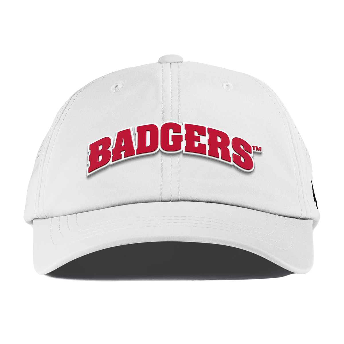 University of Wisconsin "Badgers Block" Performance Dad Hat White