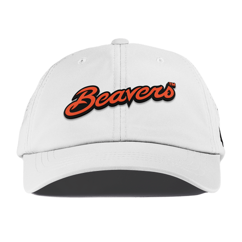 Oregon State University "Beavers Script" Performance Dad Hat White