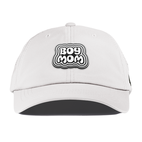 Boy Mom Performance Dad Hat White