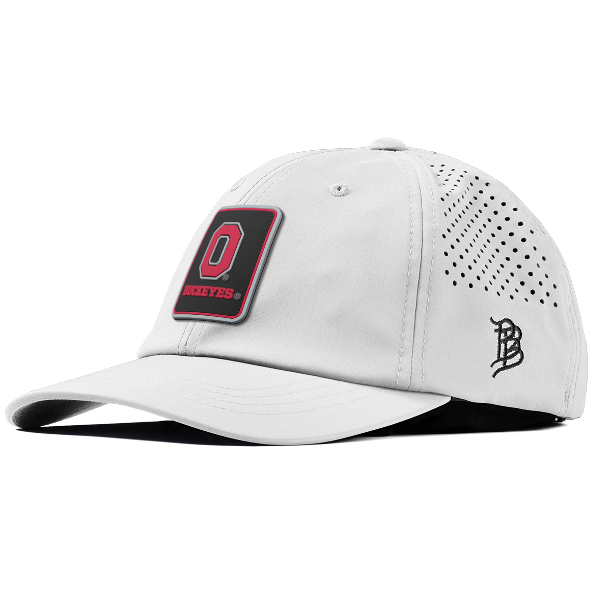 Ohio State University "Buckeyes Badge" Performance Dad Hat White