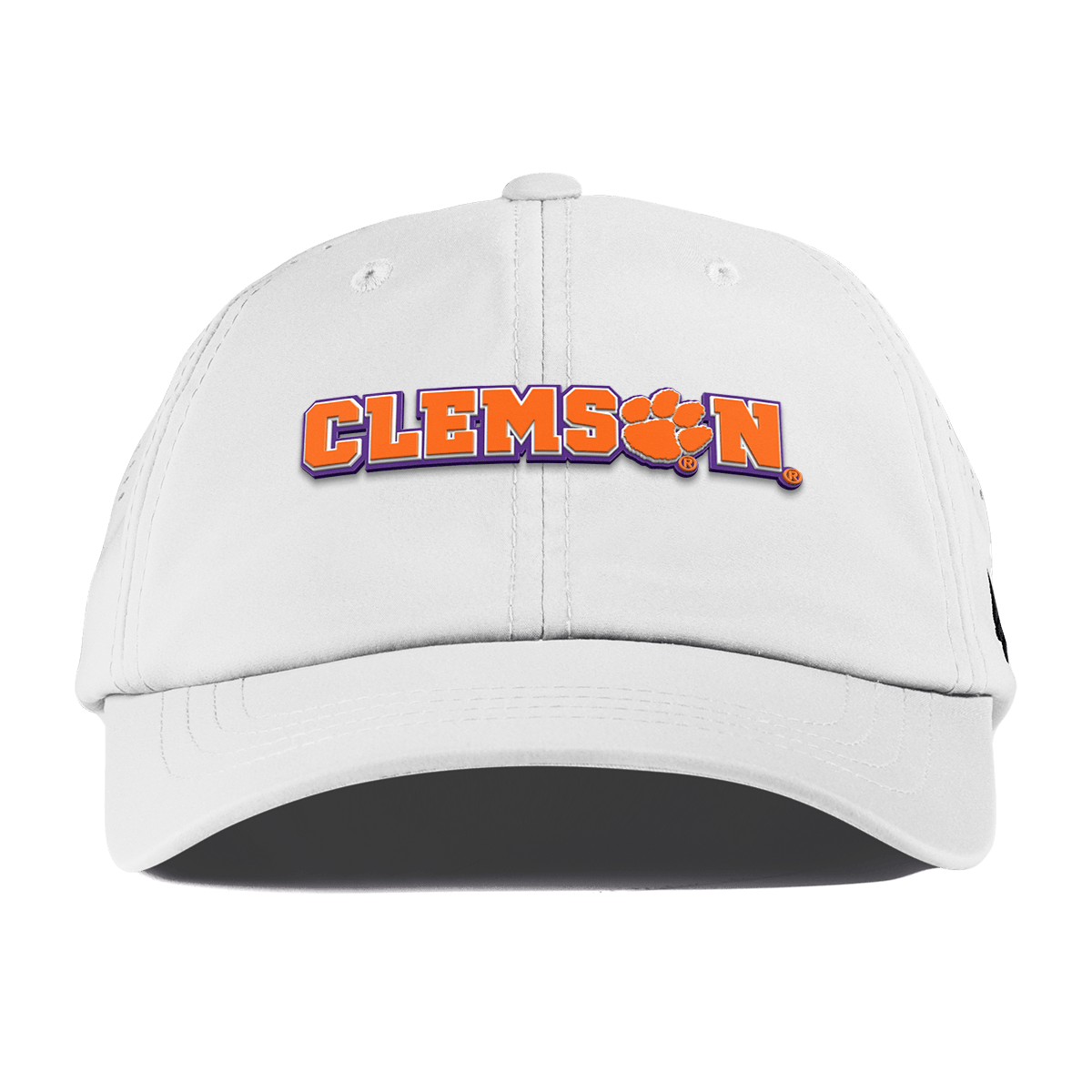 Clemson University "Clemson Block" Performance Dad Hat White