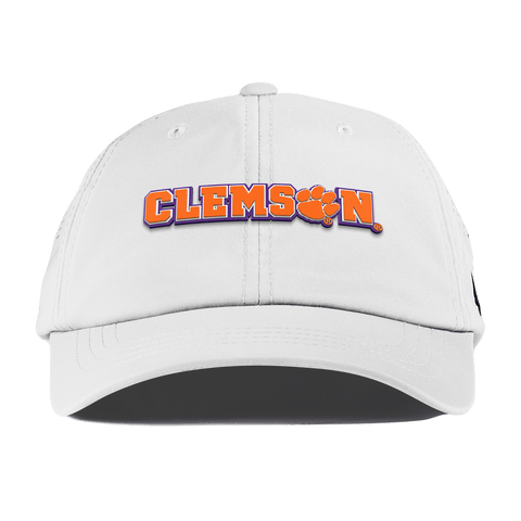 Clemson University "Clemson Block" Performance Dad Hat White