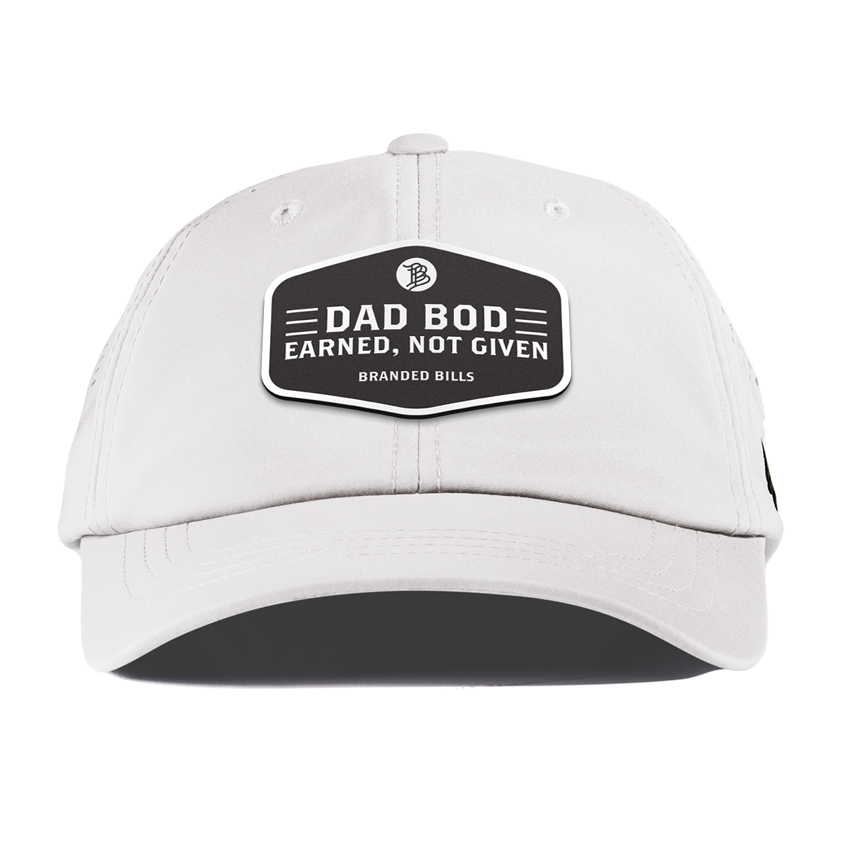 Dad Bod Performance Dad Hat White
