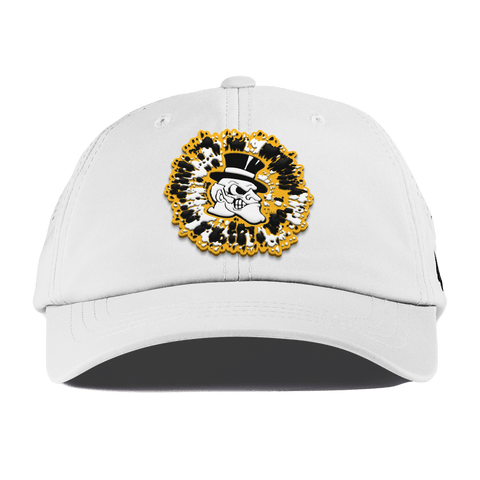 Wake Forest University"Deacons Tie Dye" Performance Dad Hat White