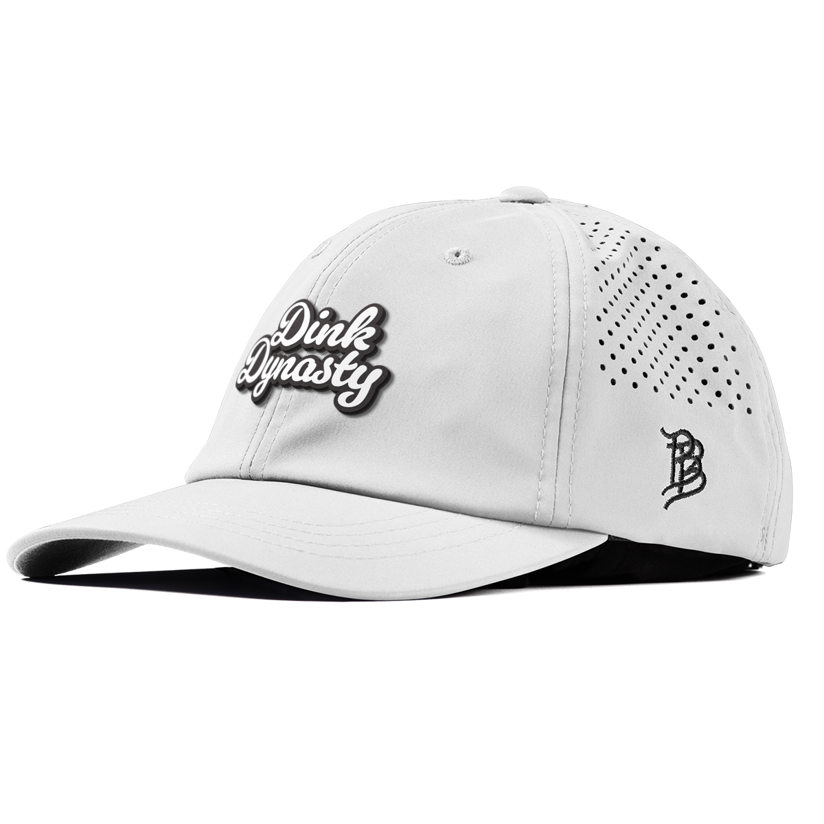 Dink Dynasty Script Performance Dad Hat White