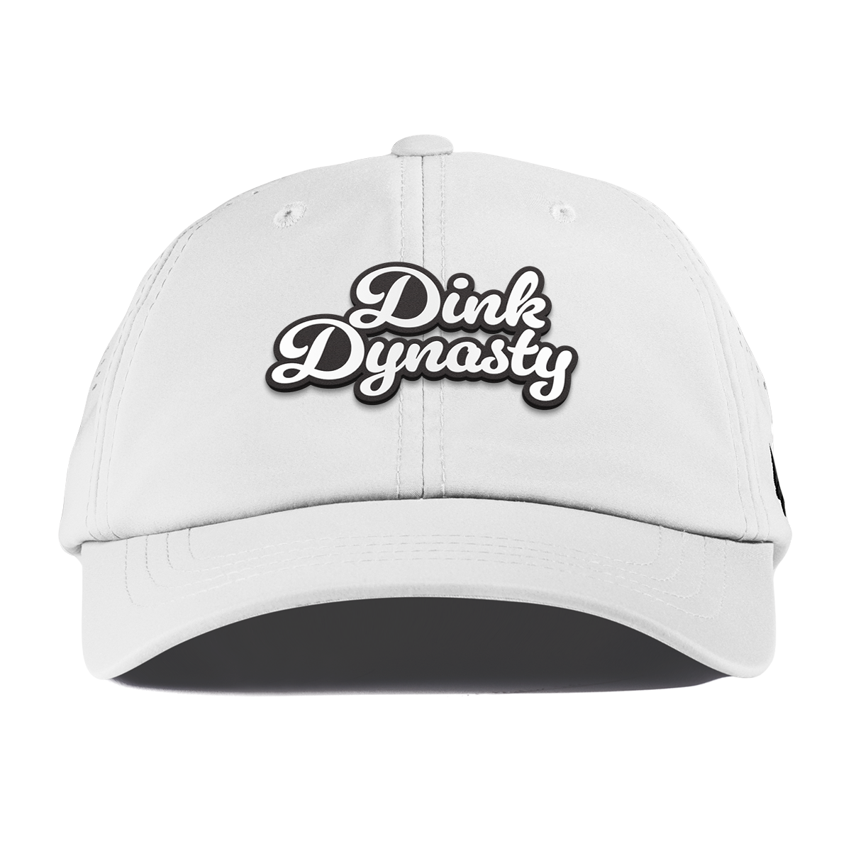 Dink Dynasty Script Performance Dad Hat White