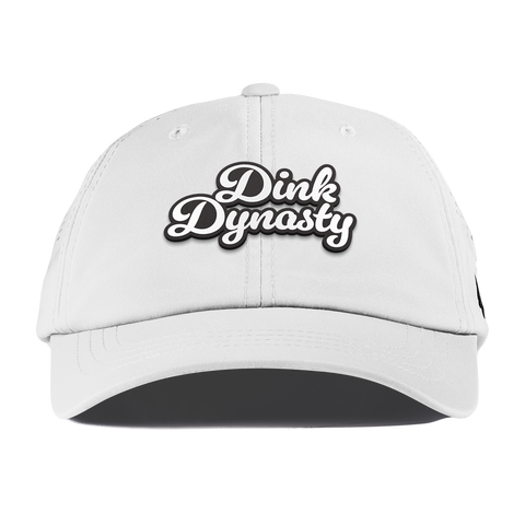 Dink Dynasty Script Performance Dad Hat White