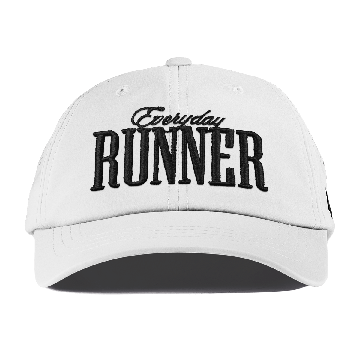 Everyday Runner Curved Performance Dad Hat White