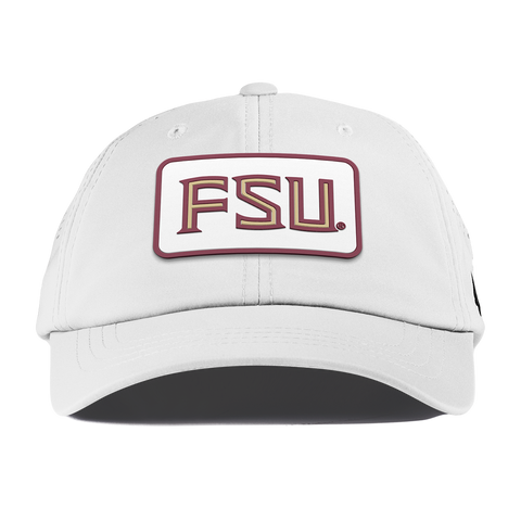 Florida State University "FSU Badge" Performance Dad Hat White