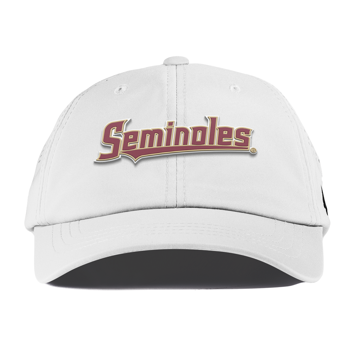 Florida State University "FSU Seminoles Block" Performance Dad Hat White