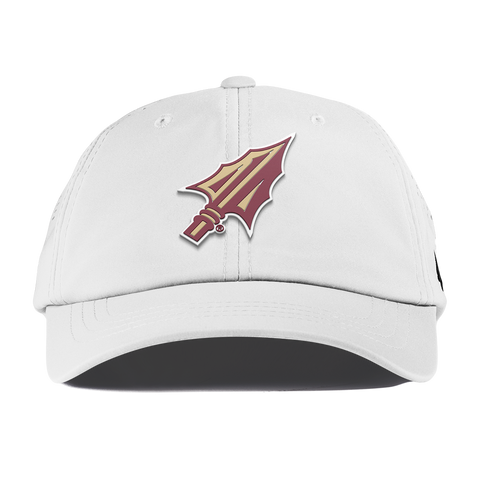Florida State University "FSU Spear Tip" Performance Dad Hat White