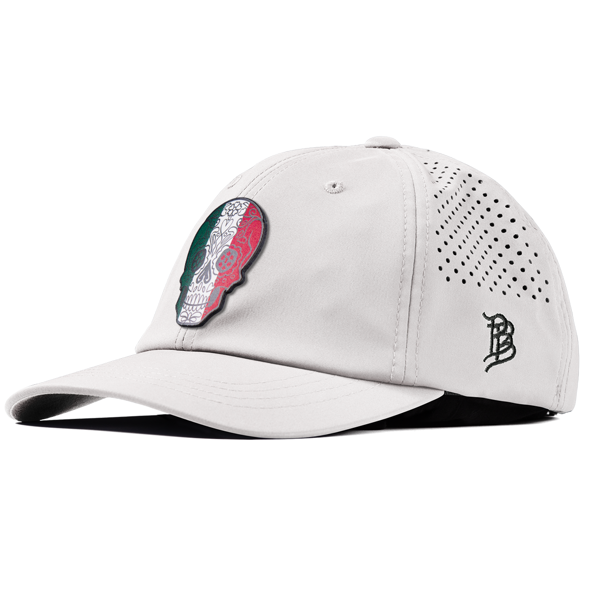 Fiesta Sugar Skull Performance Dad Hat White