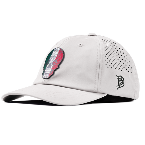 Fiesta Sugar Skull Performance Dad Hat White