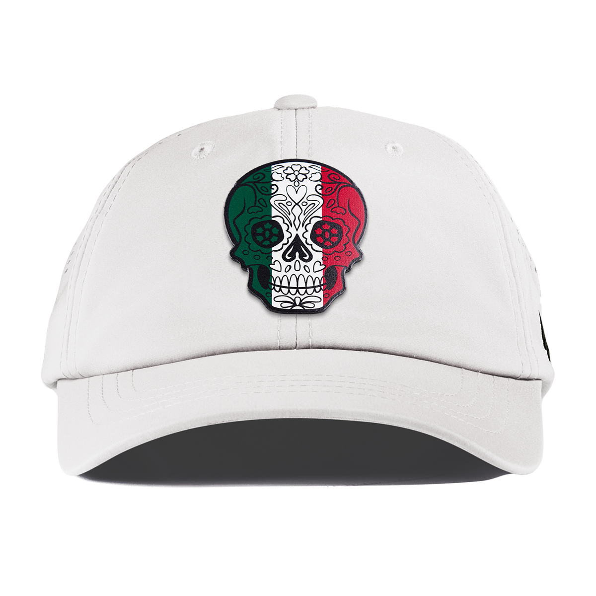 Fiesta Sugar Skull Performance Dad Hat White