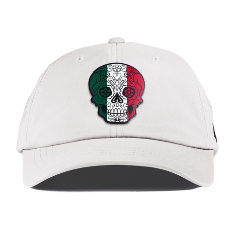 Fiesta Sugar Skull Performance Dad Hat White