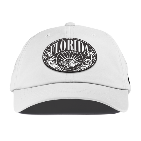 Florida Traveler Performance Dad Hat White