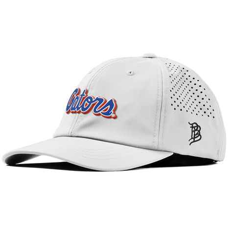 University of Florida "Gator Script" Performance Dad Hat White