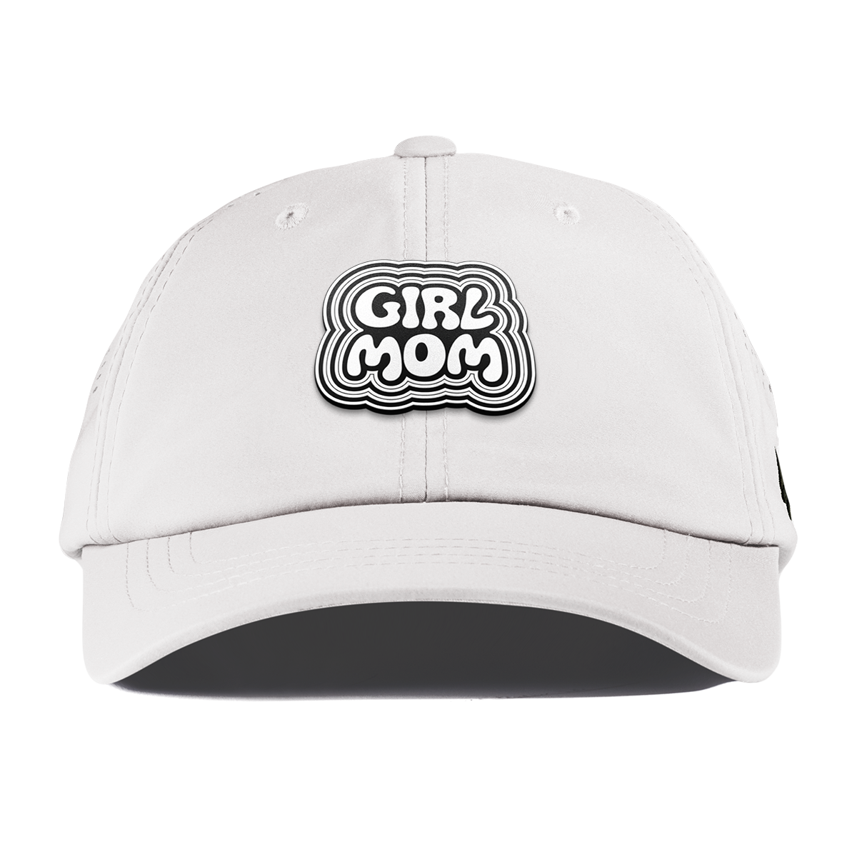 Girl Mom Performance Dad Hat White