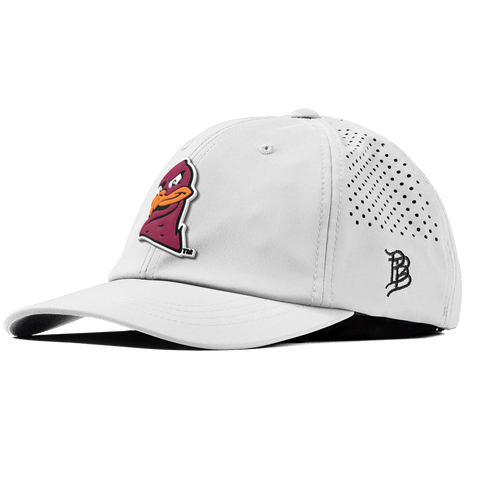 Virginia Tech University "HokieBird" Performance Dad Hat White