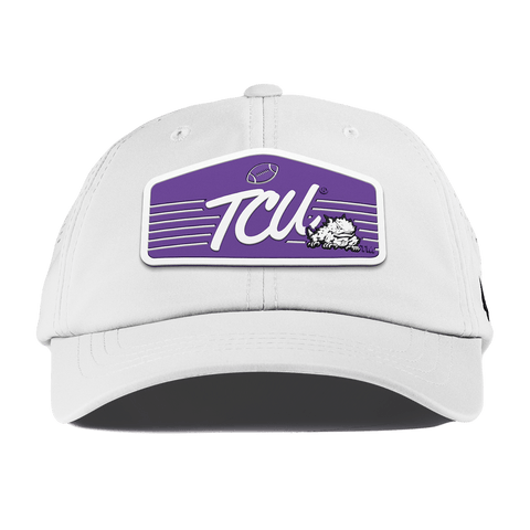 Texas Christian University "Horned Frogs Football" Performance Dad Hat White