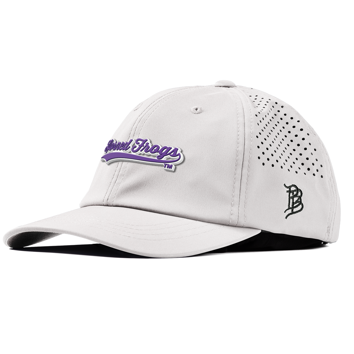 Texas Christian University "TCU Horned Frogs Scripts" Performance Dad Hat White