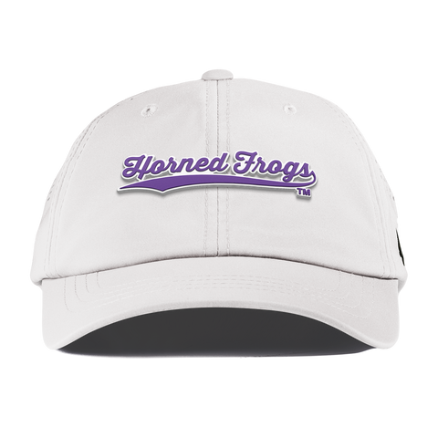 Texas Christian University "TCU Horned Frogs Scripts" Performance Dad Hat White