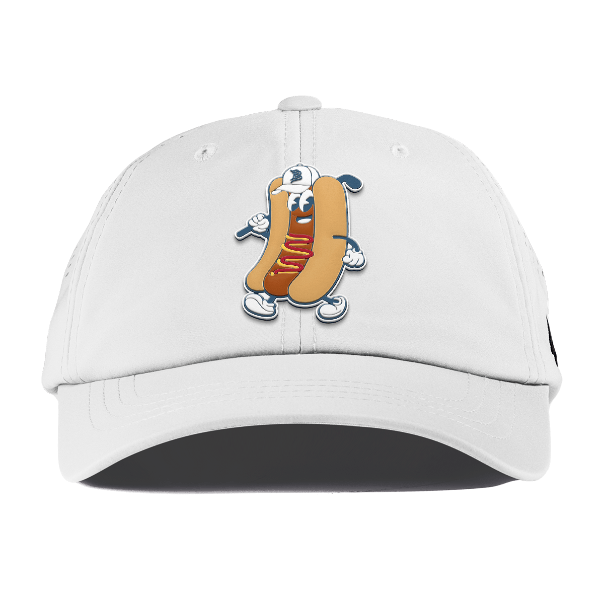 Hot Dog Buddy Performance Dad Hat White