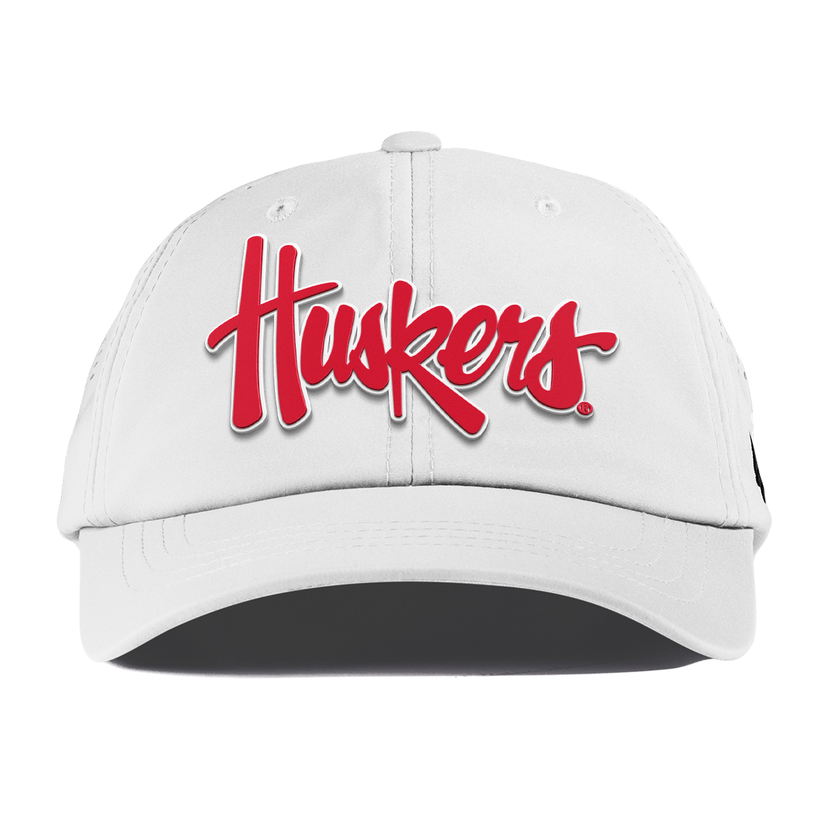 University of Nebraska "Huskers Script" Performance Dad Hat White