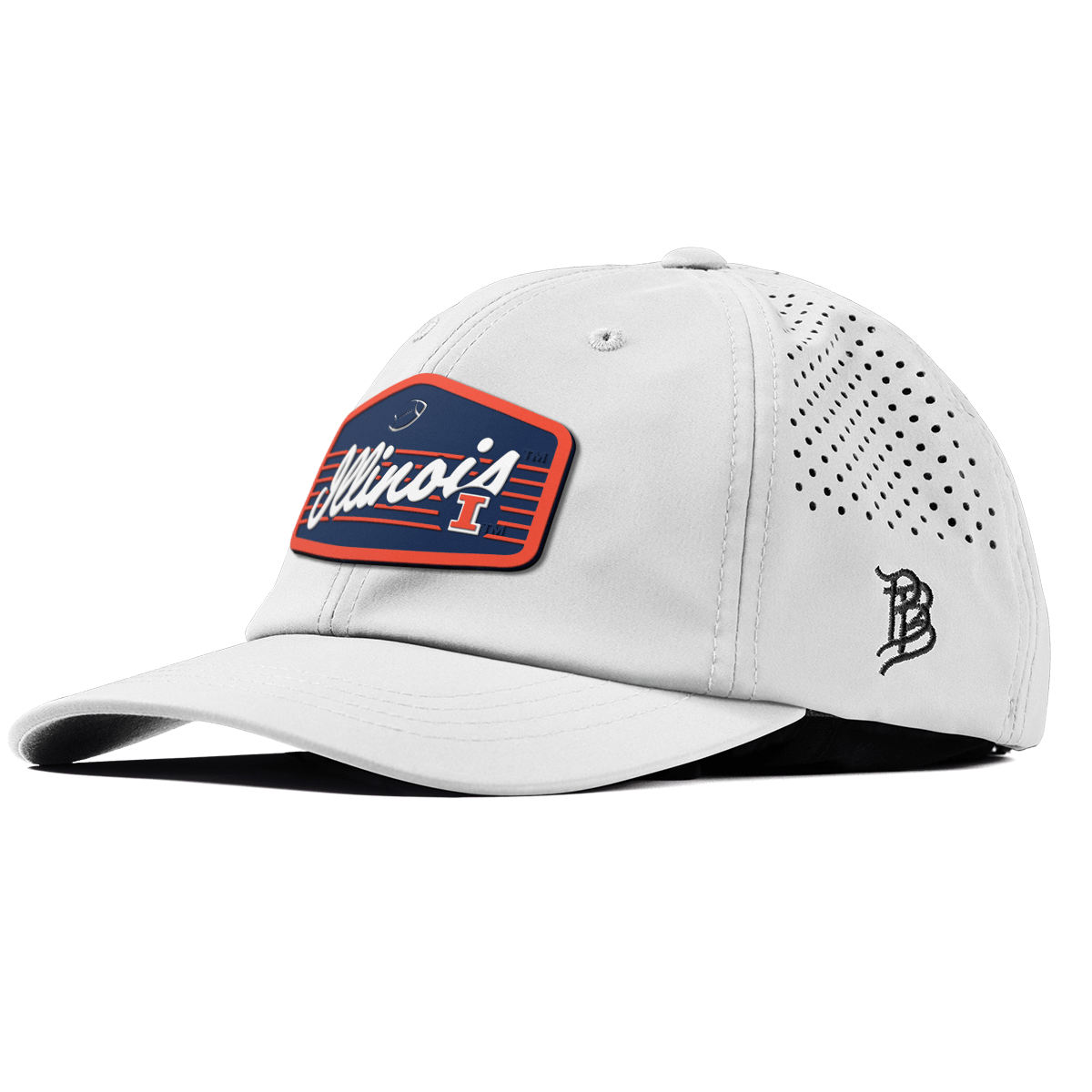 University of Illinois "Illini Football" Performance Dad Hat White