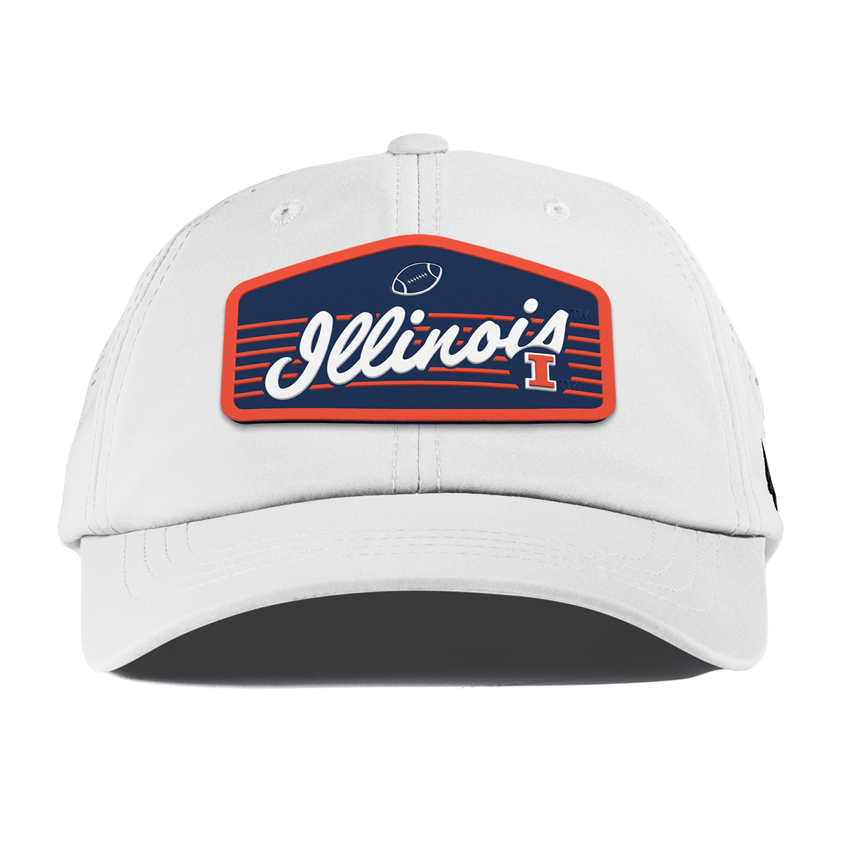 University of Illinois "Illini Football" Performance Dad Hat White
