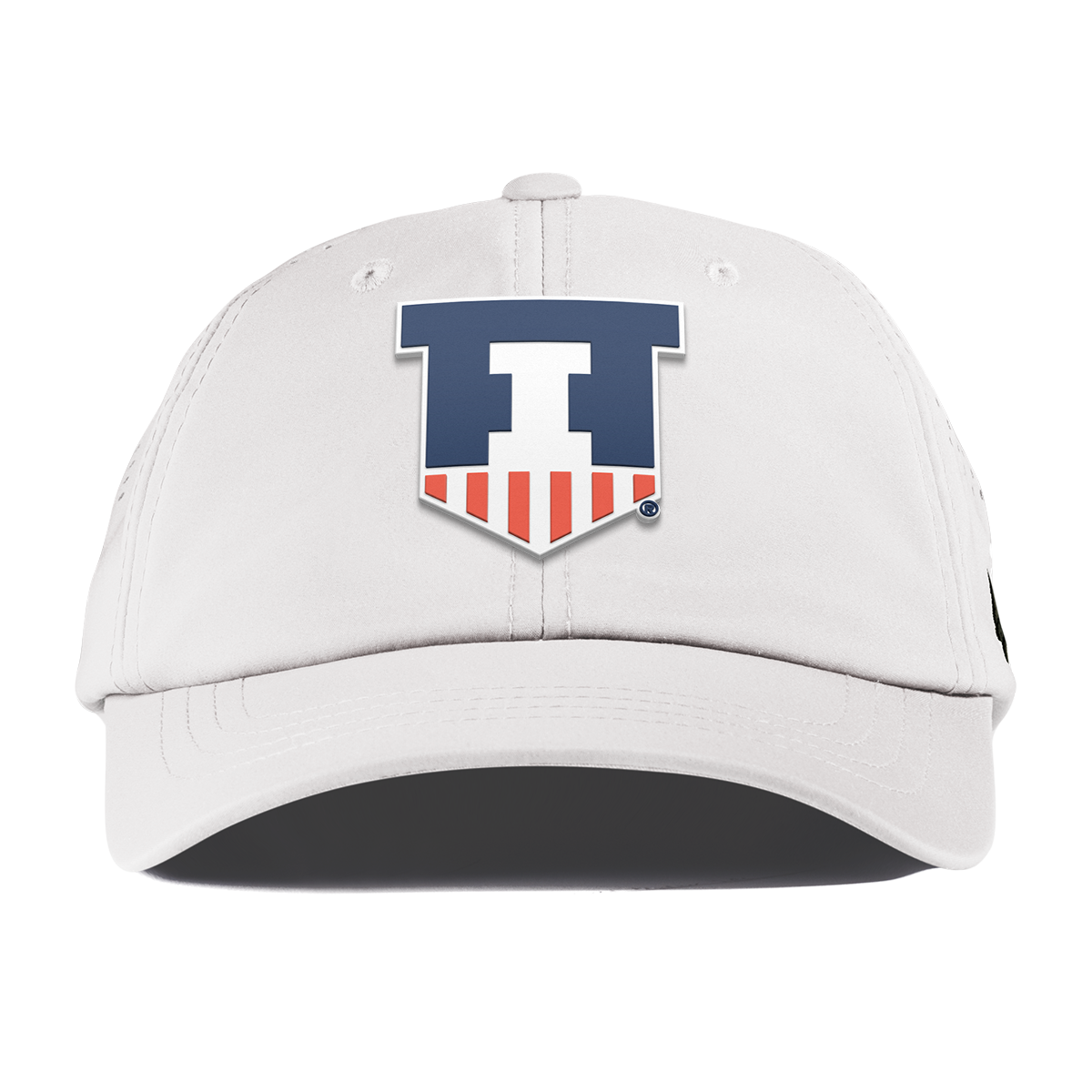 University of Illinois "Illinois Athletics" Performance Dad Hat White