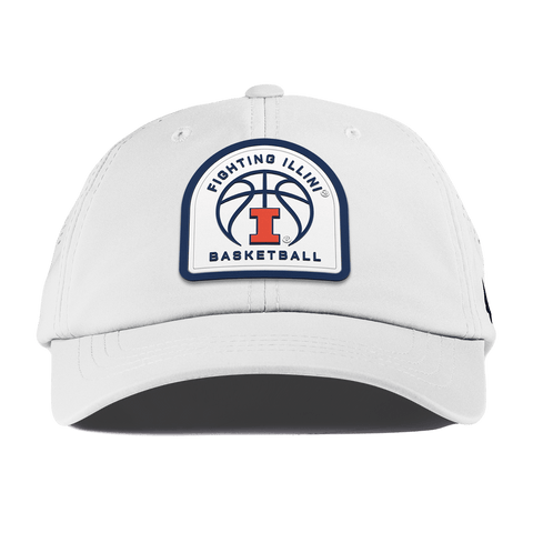 University of Illinois "Illinois Basketball" Performance Dad Hat White