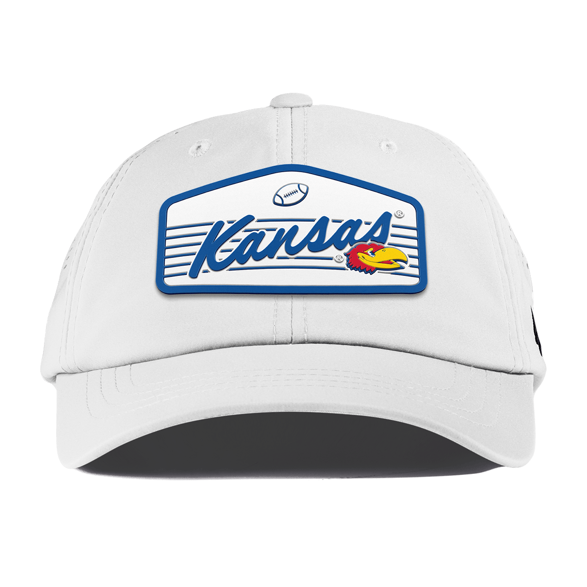 University of Kansas "Jayhawks Football" Performance Dad Hat White