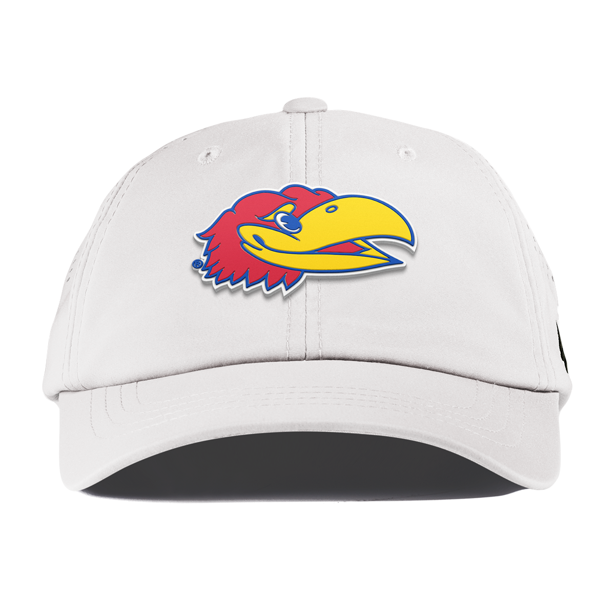 University of Kansas "KU Big Jay" Performance Dad Hat White