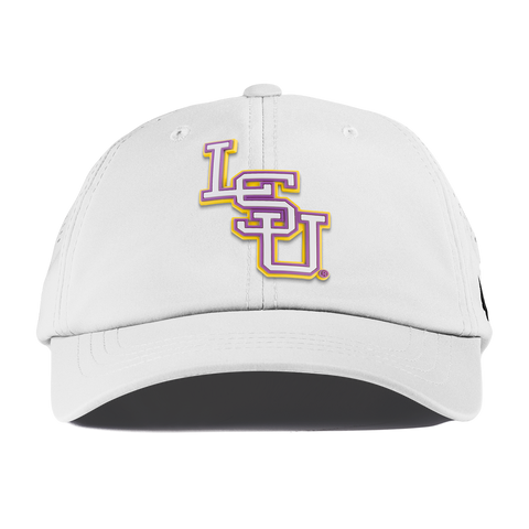 Louisiana State University "LSU Baseball" Performance Dad Hat White