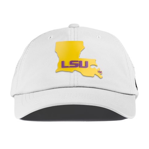 Louisiana State University "LSU Gold State" Performance Dad Hat White