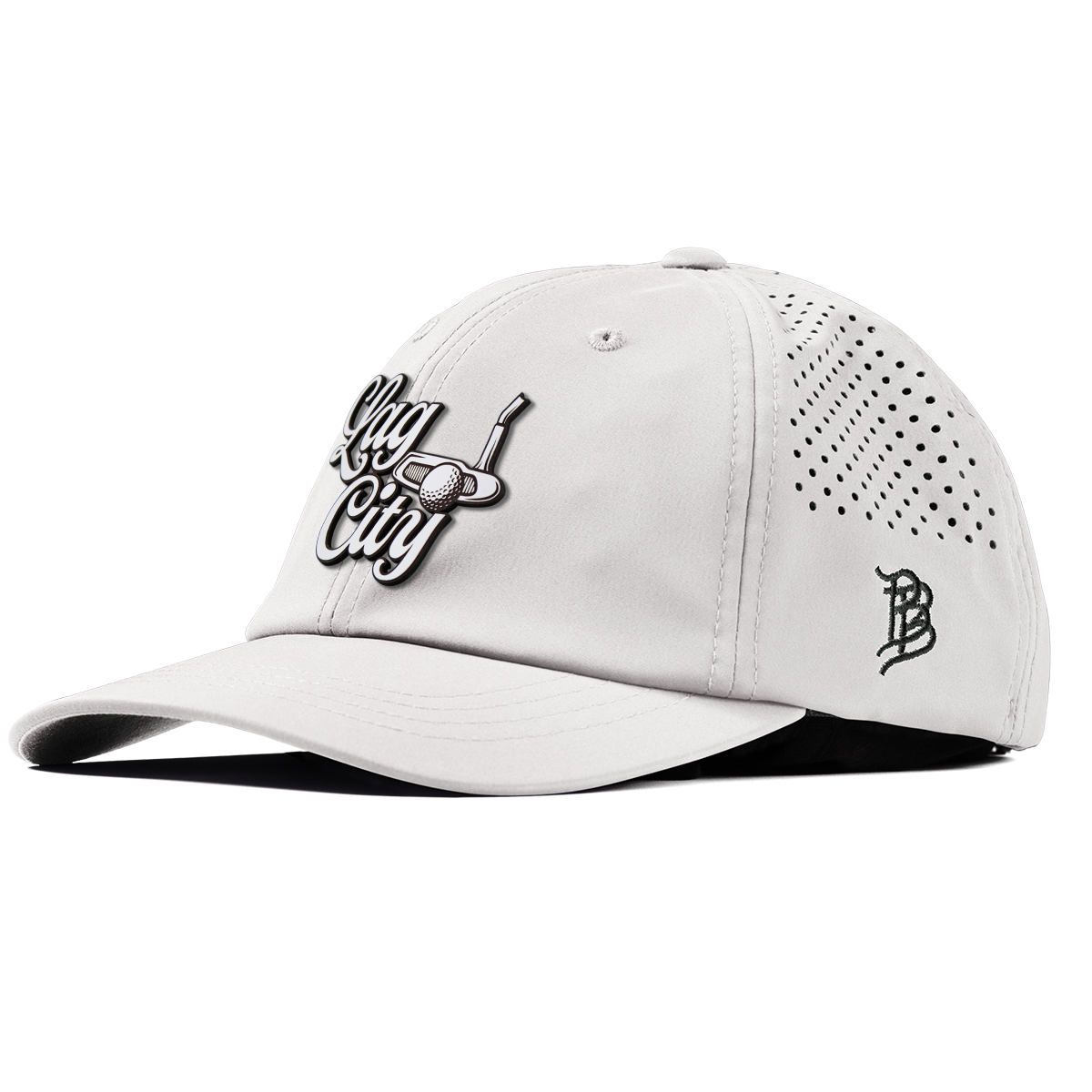 Lag City Script Performance Dad Hat White
