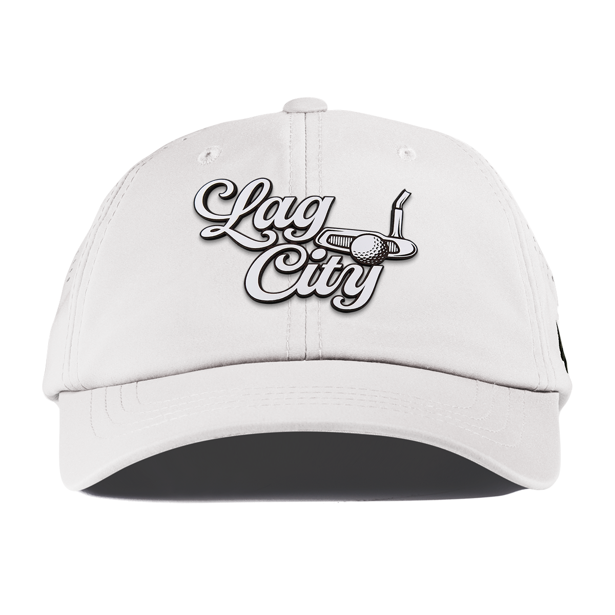 Lag City Script Performance Dad Hat White